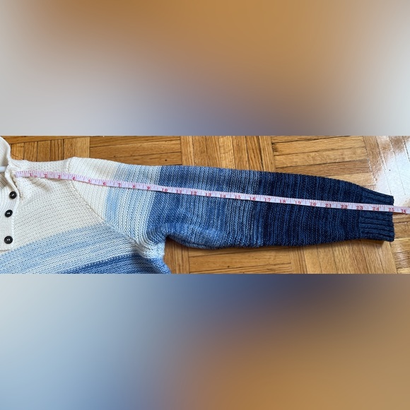 Alia Petite Ombre Striped Women’s Cowl Neck Sweater ,Size PL/G - Picture 5 of 7